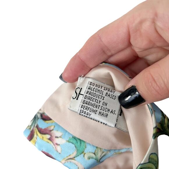 Sherri Hill Two Piece Skirt Set Printed Multicolor Sz 8 - Picture 5 of 11